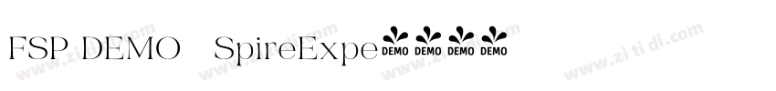 FSP DEMO   SpireExpe字体转换